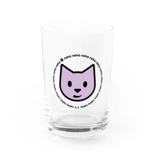 ムラサキPOPな猫 Water Glass