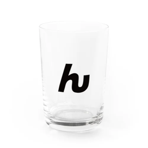 んはんぱ　グラス (ロゴ黒ver) Water Glass