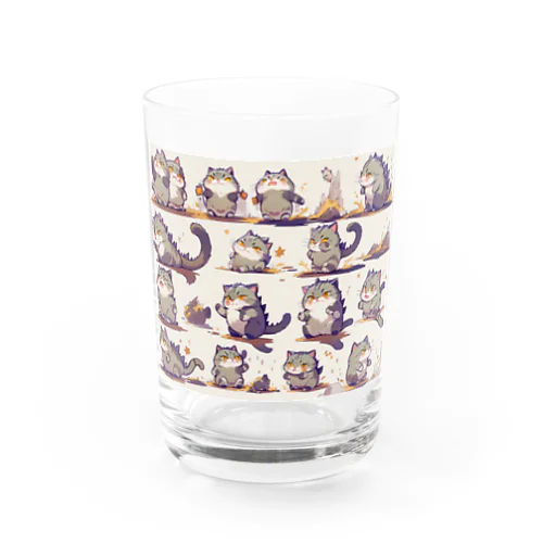 大怪獣　にゃおん Water Glass