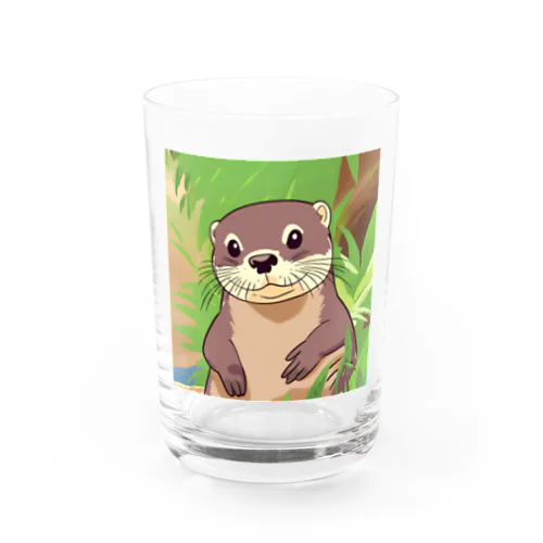 かわいいコツメカワウソ Water Glass