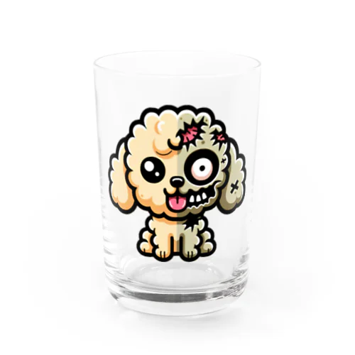 かわいいトイプードルグッズ　ゾンビ化 Water Glass