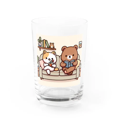 ゆるゆる休日Tシャツ Water Glass