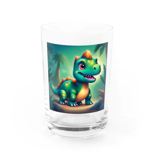 かわいい恐竜 Water Glass