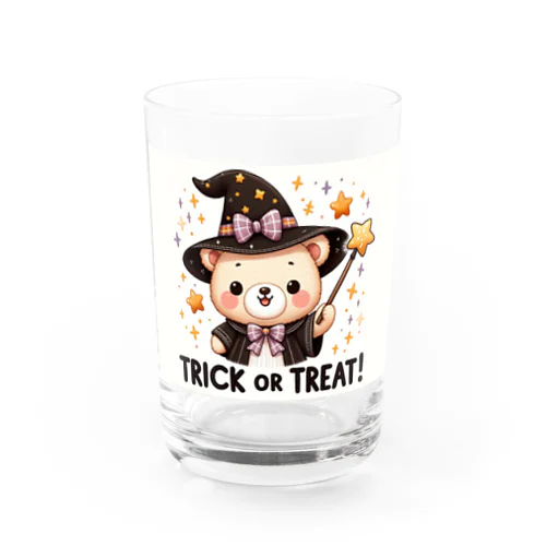 ハロウィンのクマウィン Water Glass