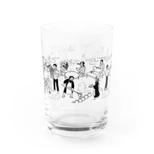 佛佛部職人尽絵 Water Glass