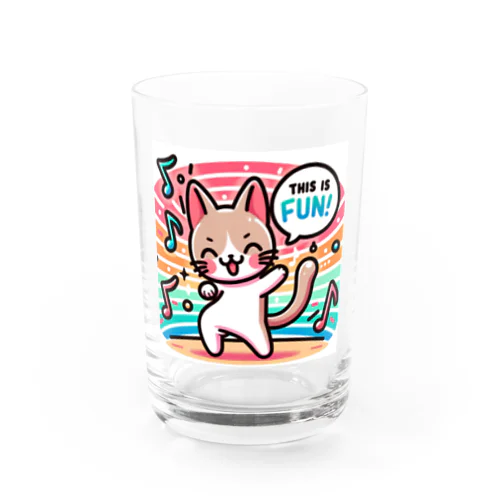 ネコのひとこと: おしゃれデザインステッカー Water Glass