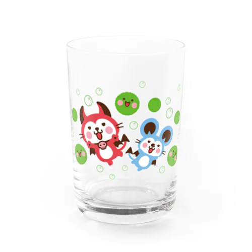 デビねこくんとデビねずちゃん グラス マリモ Water Glass