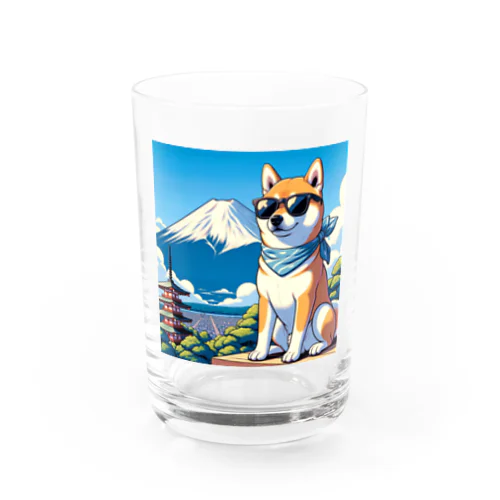 サングラス犬　【銀次郎】 Water Glass