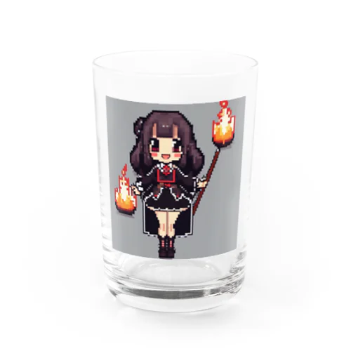 ドット絵のファイヤー娘 Water Glass