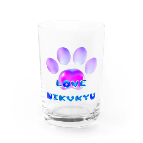 LOVE NIKUKYU -肉球好きさん専用 ブルーピンクバルーン - Water Glass