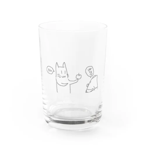 英才教育ねこちゃん Water Glass