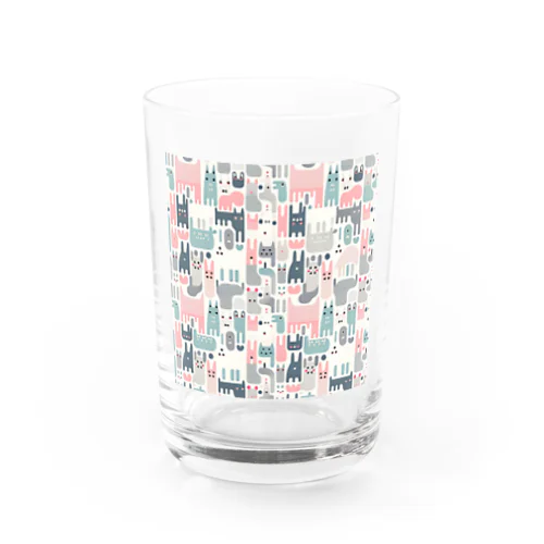 猫と楽しい暮らし Water Glass