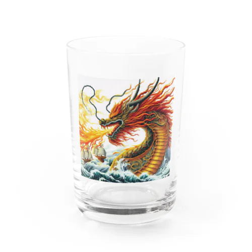 炎🔥を吐くドラゴン🐉 Water Glass