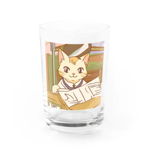 カワヨ仕事ネコ Water Glass