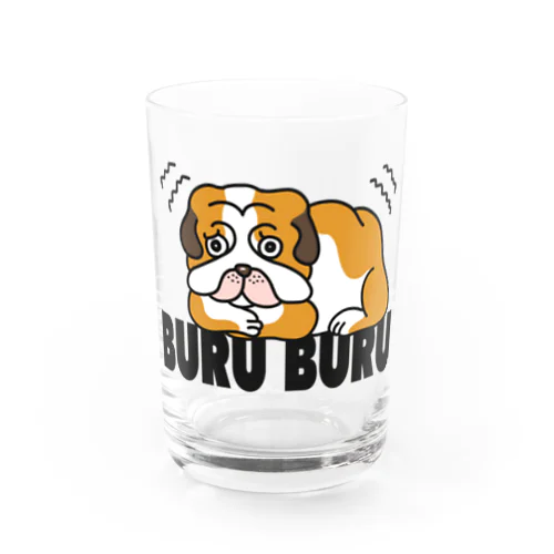 ぶるぶるブルドッグ Water Glass