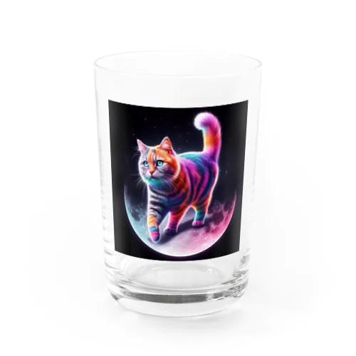 ムーンキャット【月で暮らす猫】 Water Glass