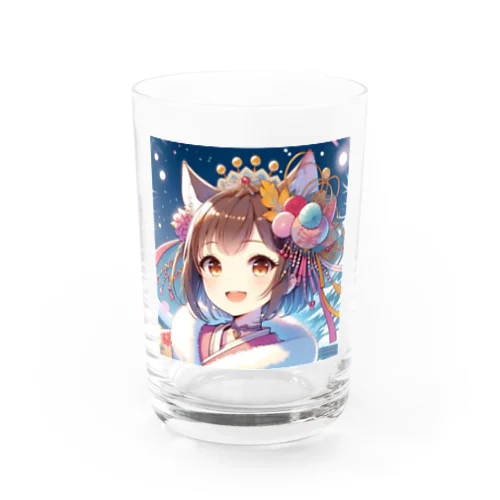 猫ギャル振り袖 Water Glass