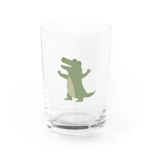 愉快なワニさん Water Glass