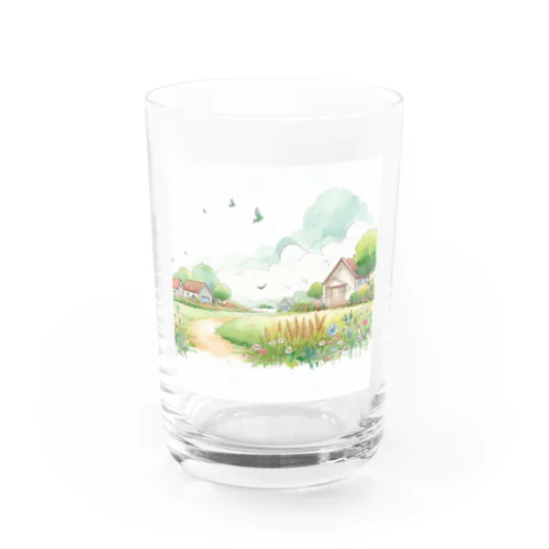 畑のカラーイラスト Water Glass