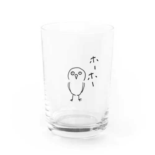 ふくろう Water Glass