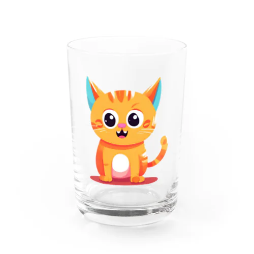 かわ猫(*ΦωΦ*) Water Glass