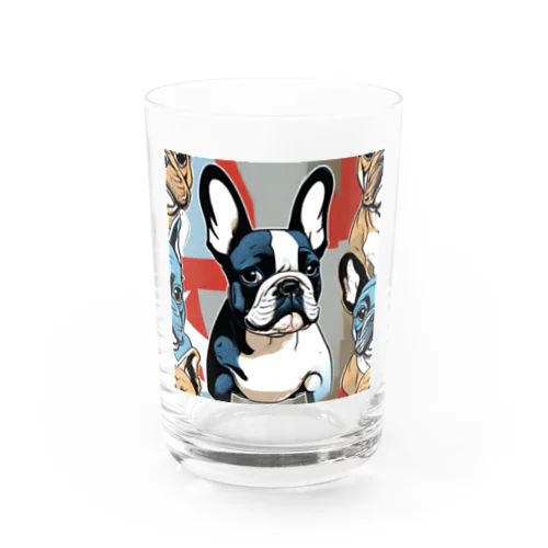 Cool French Bulldogs Water Glass