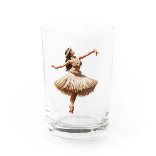 フラを踊る女性 Water Glass