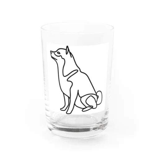 柴犬トレジャーズ　ブラック Water Glass