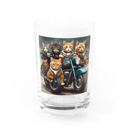 猫の暴走族 Water Glass