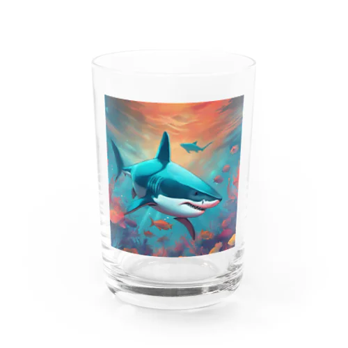 サメさん Water Glass