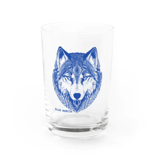 リアルウルフデザイン［ブルー］ Water Glass