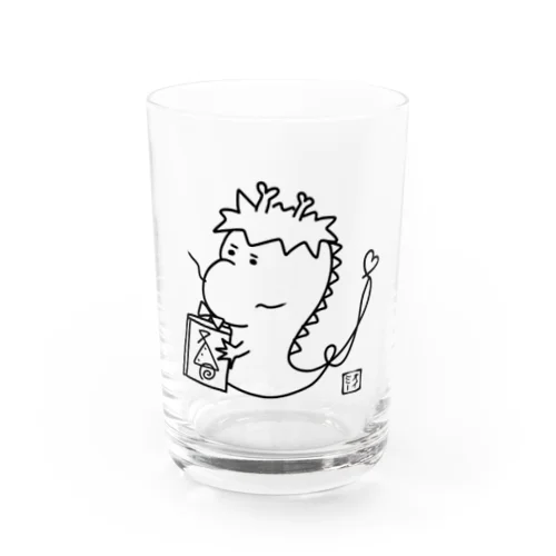 もの知り龍さん Water Glass