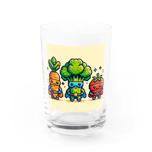 ドットヒーローになる野菜達A Water Glass