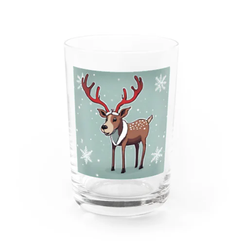 クリスマスに使えるトナカイグッズ Water Glass