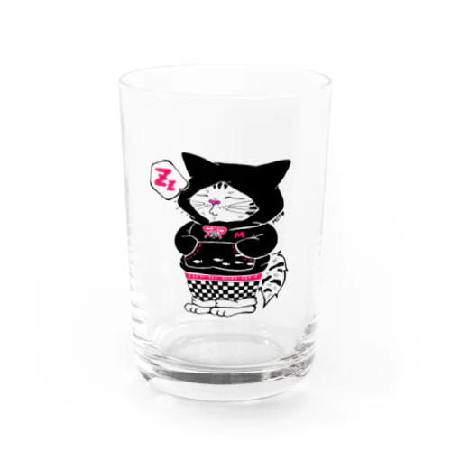 ねむねむ桃虎ちゃん Water Glass