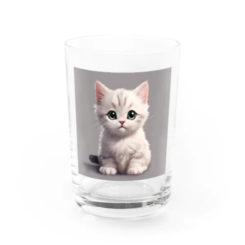 可愛い猫 Water Glass