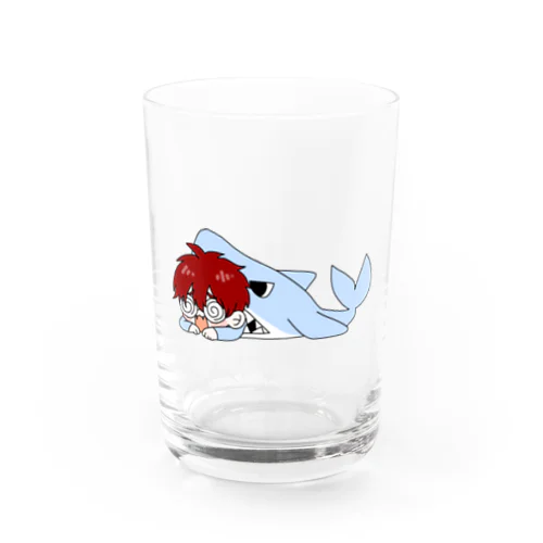 しゃーくだよ Water Glass