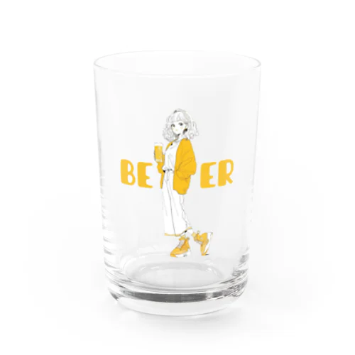 BEER女子 Water Glass