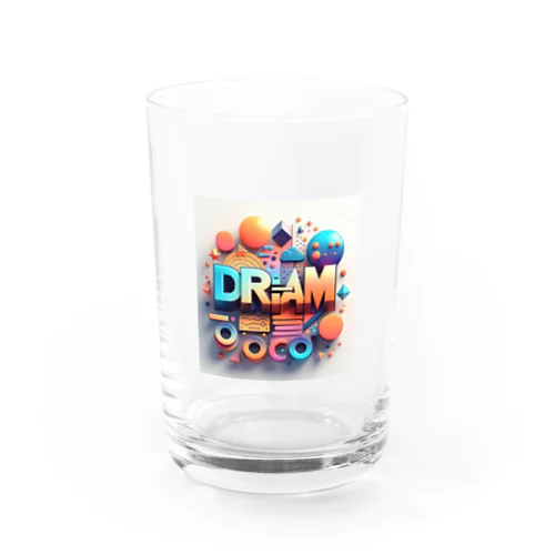 DREAMのロゴ入りイラストグッズ Water Glass