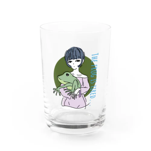 カエル好きな女の子 Water Glass