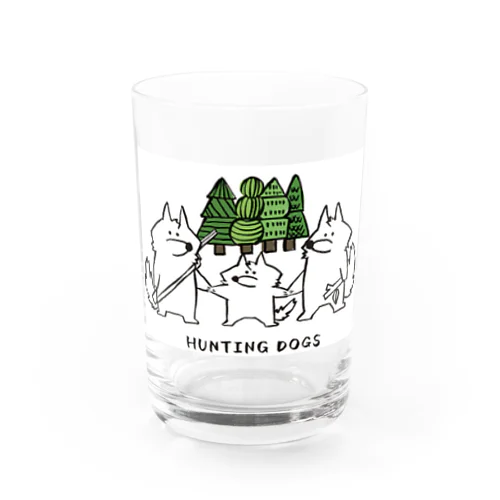 HUNTING DOGS Water Glass