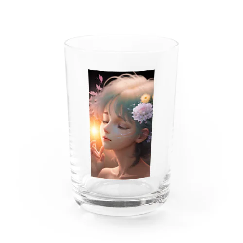 考える女性 Water Glass