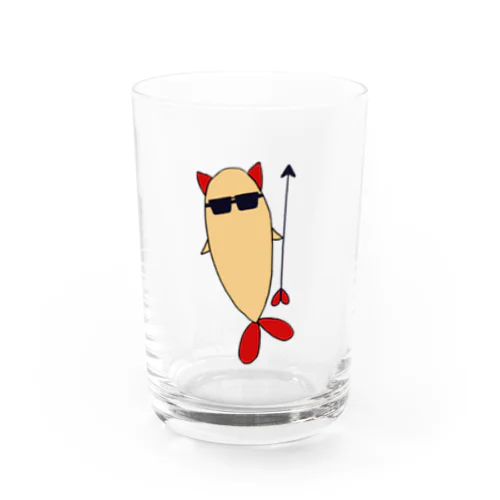 Shrimp Cat Water Glass