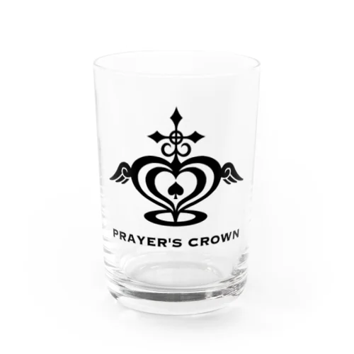 黒ロゴ　PRAYER'S CROWN グラス