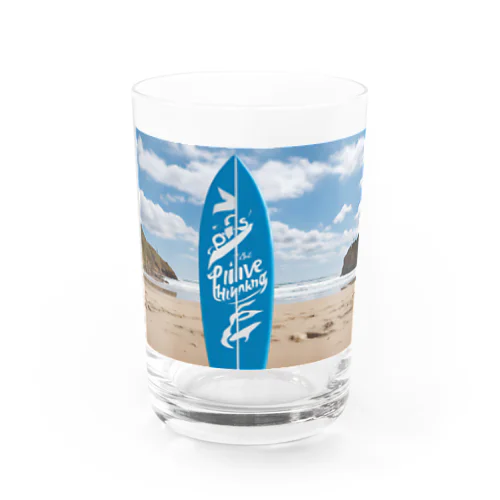 "Positive Thinking"  Water Glass