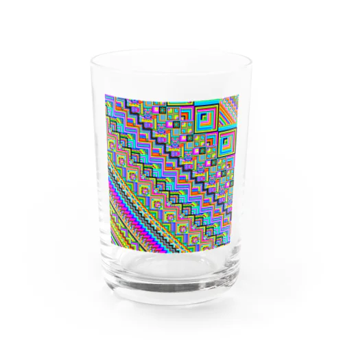 鱗状ピクセルアート Water Glass