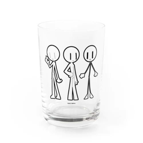 かわいい棒人間 Water Glass