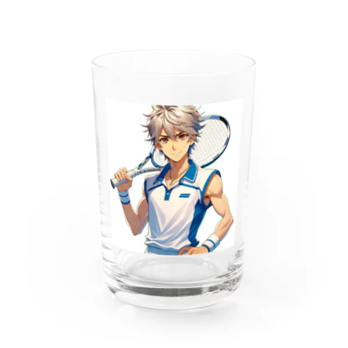 テニスプレイヤーTakashiくん Water Glass