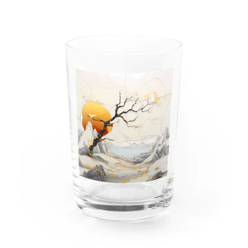 金継ぎ；木 Water Glass