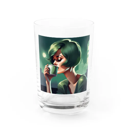 クールビューティーグリーン Water Glass